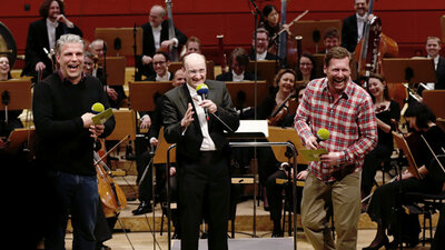 Kuhlage und Hardeland mit Andrew Manze im Großen Sendesaal