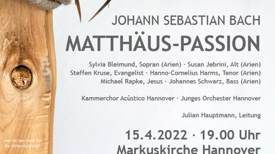 Plakat Matthäus-Passion in Hannover