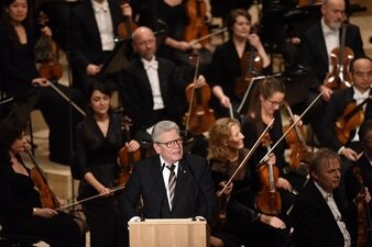 Einer der geladenen Gäste bei der Elbphilharmonie war Bundespräsident Joachim Gauck.