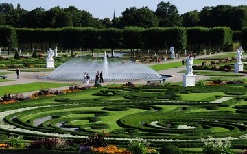 Ein Bild des Parterres im Großen Garten von Herrenhausen Hannover
