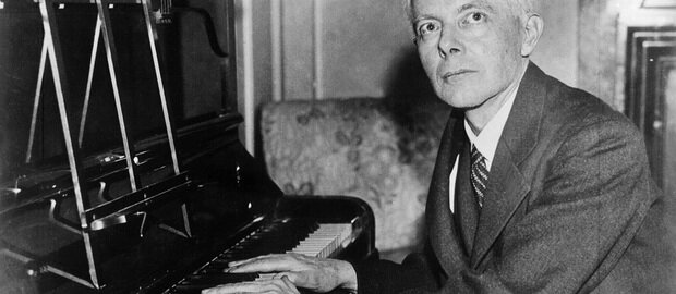 Béla Bartók am Klavier