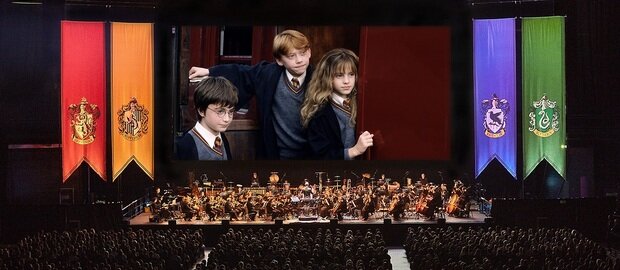 Harry Potter und Freunde auf der großer Kinoleinwand