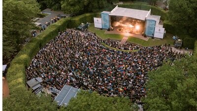 Stadtpark Open Air Fotografie Drohne 
