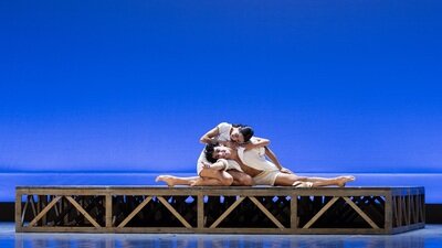 "Die Möwe" Bühnenbild Tänzerpaar